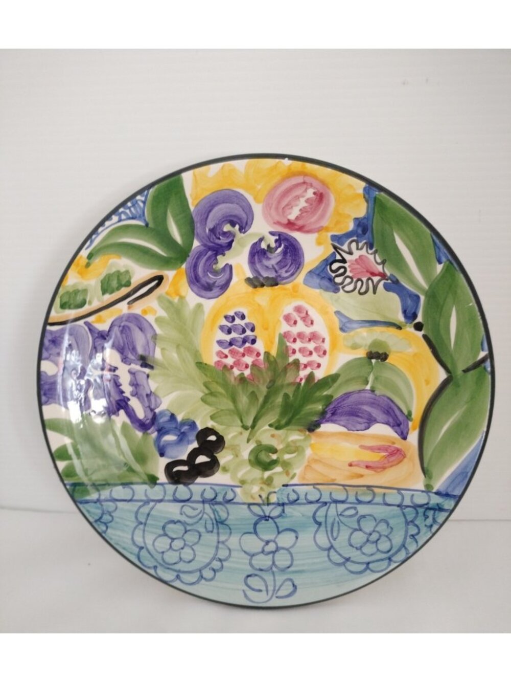 Favonol Martinique 8" Salad Plate Portugal Hand Painted Set Of 6 Excellent Con.